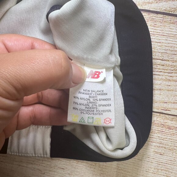 New Balance Navy Sports Bra Racerback Medium Support Workout Bra Medium - Picture 7 of 11